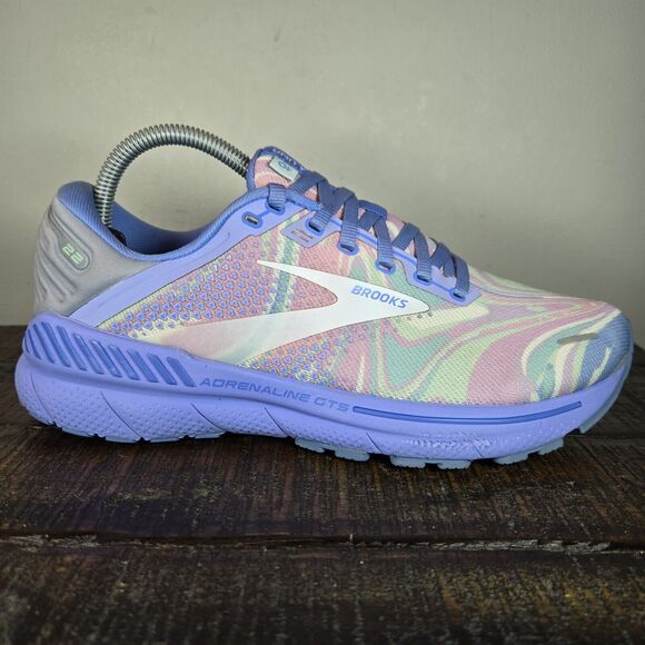 Brooks Adrenaline GTS 22 Womens Size 9 B Running Shoes 1203531B498 Blue Empower - Picture 5 of 11